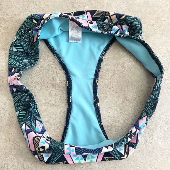 Mara Hoffman Womens Size Medium Geometric Bikini Swim Bottom Black Multicolor - Picture 6 of 7